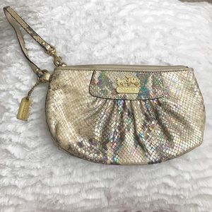 Coach Snake Skin Wristlet